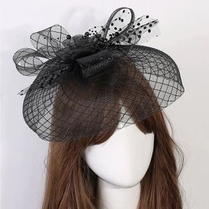 Mesh Fedora Hat / Hair Clip